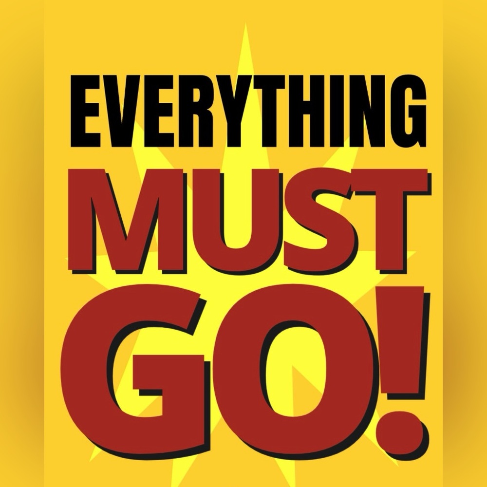 Bold Yellow and Red Sale Poster